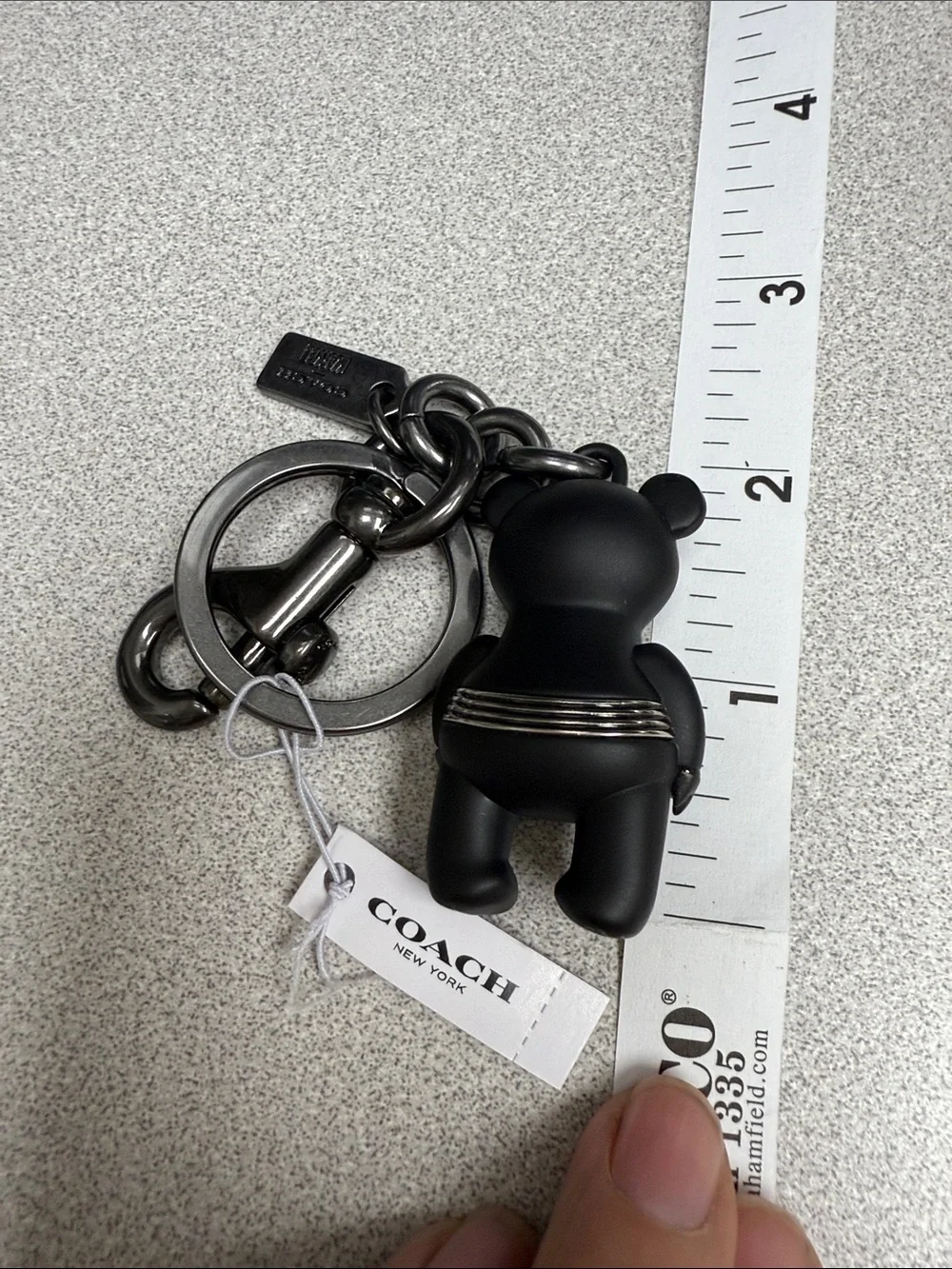 Coach bear keychain